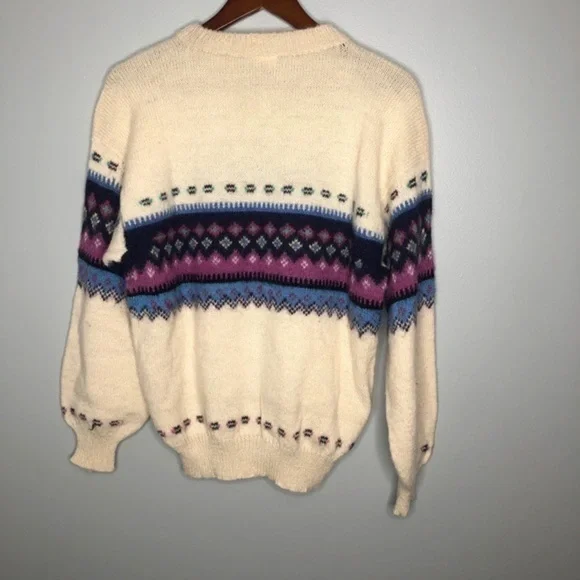 Vintage the baby alpaca nordic cream sweater - Picture 8 of 9